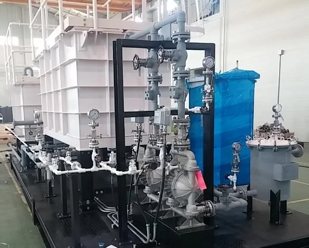 storm water treatment equipment skid