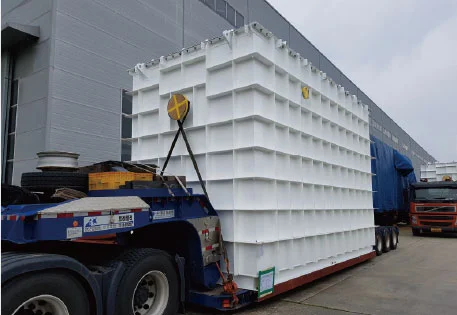 Corrugated Plate Interceptor Plate Oil-Water Separator loaded for transport